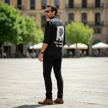 Camisa Lino Unisex "Relax, nada está bajo control"