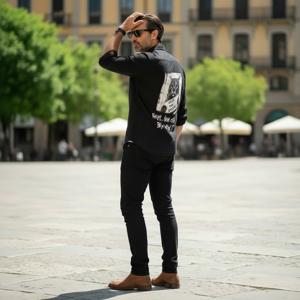 Camisa Lino Unisex "Relax, nada está bajo control"