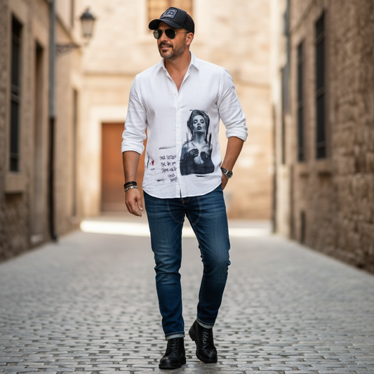 Camisa Unisex- "Para portarse mal, hay que saber con quién"