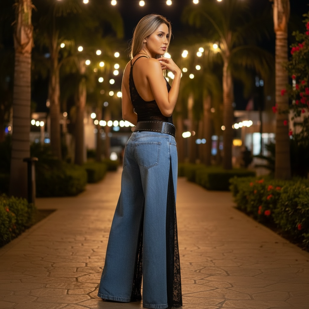 Jean Wide Leg Asimétrico