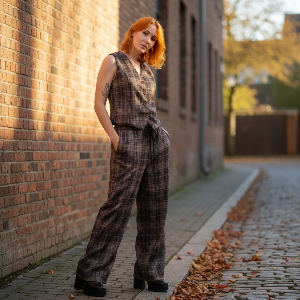 Pantalón Plaid Atelier