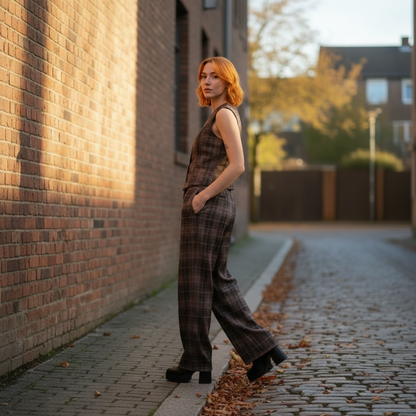 Chaleco Sastrero Plaid Atelier