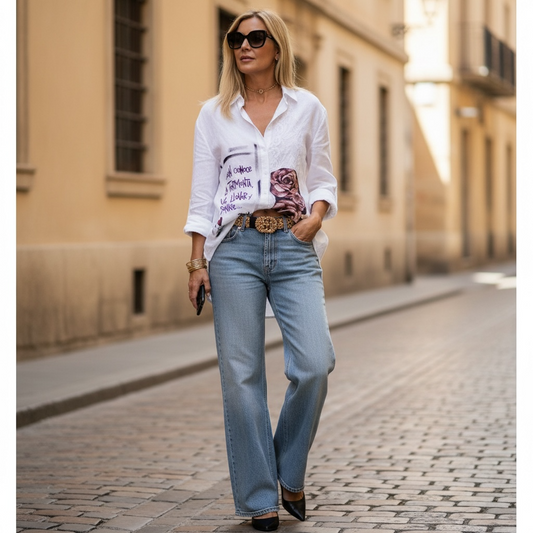 Camisa Lino Unisex - "Quien conoce la tormenta ve llover y sonríe"