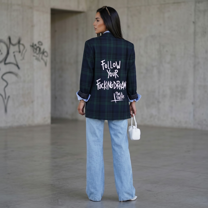 🖤 Blazer Escocés "Folow your fucking dreams"