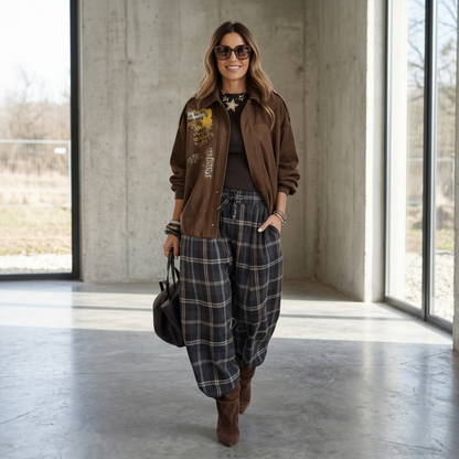 Campera simil gamuza oversize con manga amplia "A veces nos olvidamos que estamos viviendo momentos que antes parecían un sueño"