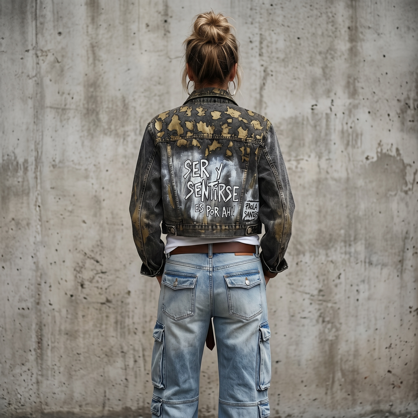 Campera Denim Intervenida – Ser y Sentirse