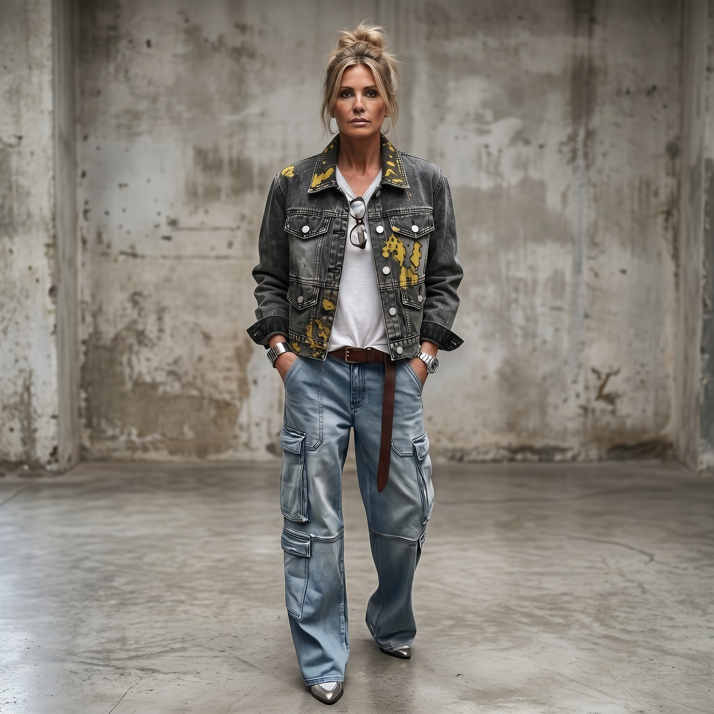 Campera Denim Intervenida – Ser y Sentirse
