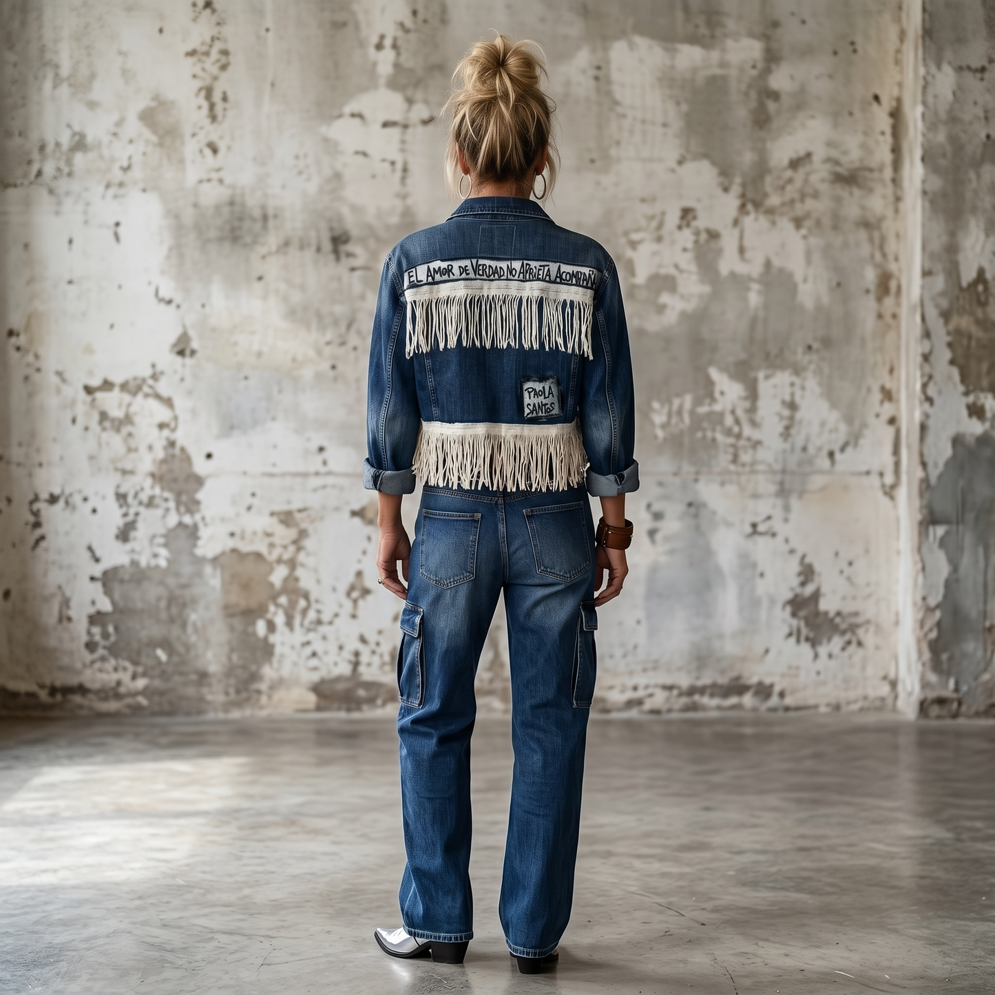 Campera con Bordados "El amor de verdad no aprieta, acompaña"