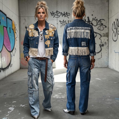 Campera con Bordados "El amor de verdad no aprieta, acompaña"