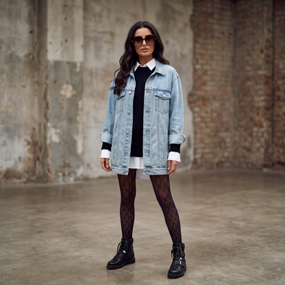 Campera Denim Unisex "No tengo tiempo para cosas sin alma"