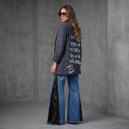 🖤 Blazer Escocés "Se más amable con esa parte de vos que aún esta aprendiendo"