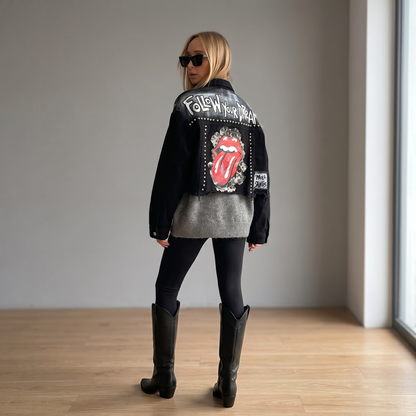 Campera Intervenida Follow Your Dreams | Edición Limitada Paola Santos