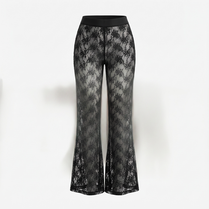 Conjunto de Encaje 3 Piezas – Top, Culotte y Pantalón