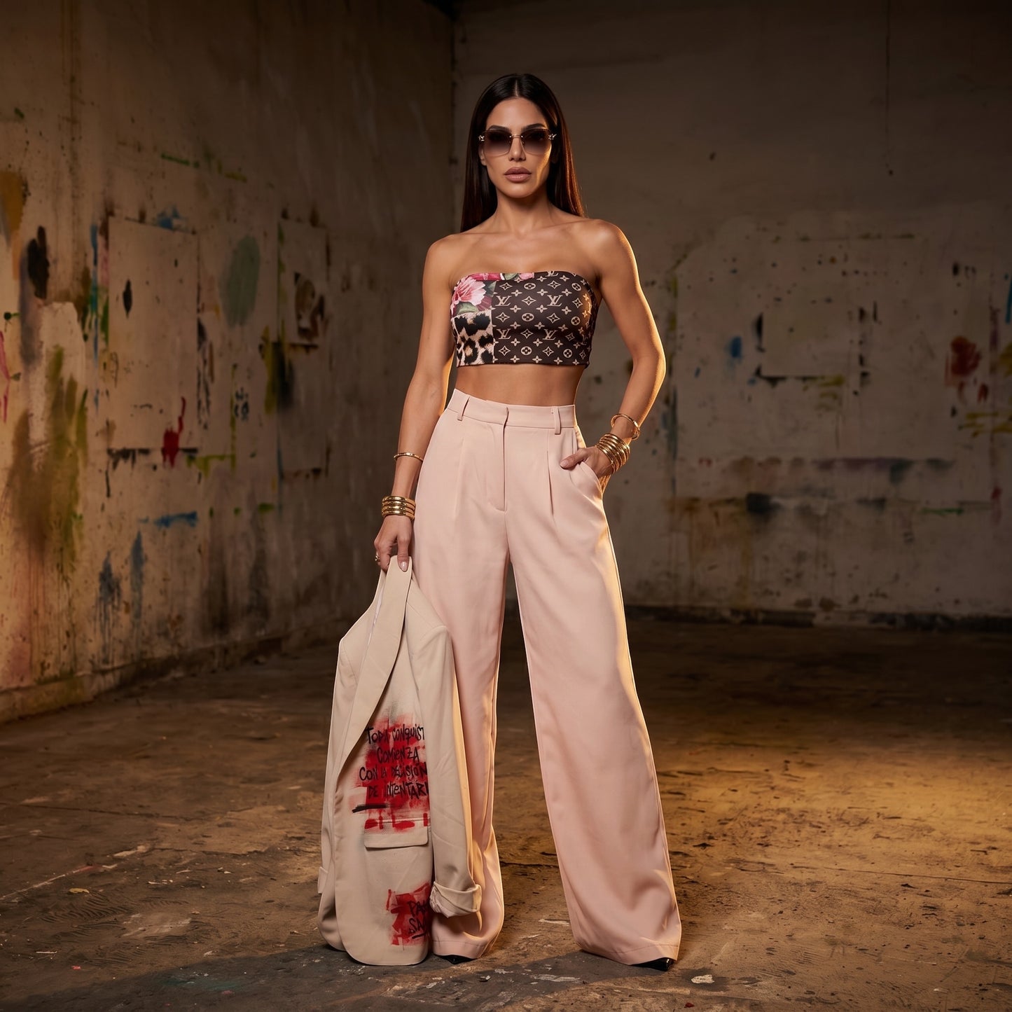 Top Strapless Estampado Exclusivo